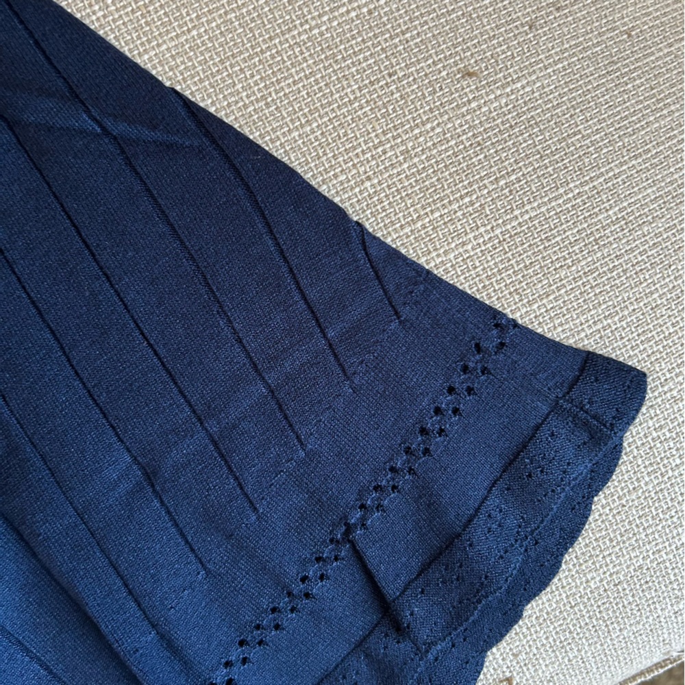 BEST Realisation Par The Charlotte Mini Knit Dress - Navy Blue Causal Vacation - Picture 10 of 11